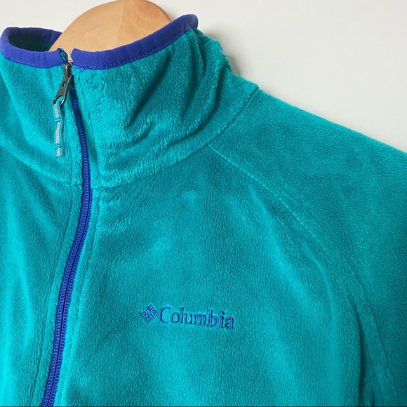 Columbia Teal Fleece Jacket - Picture 3 of 8